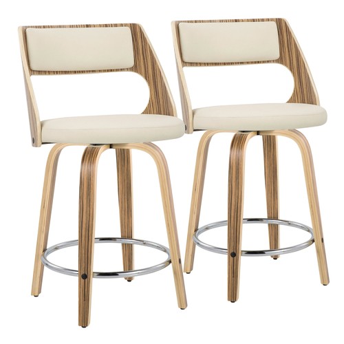 Cecina 24" Fixed-height Counter Stool - Set Of 2